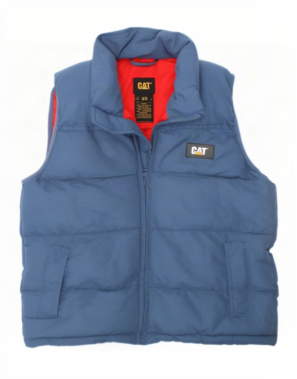 Caterpillar Boys Padded Gilet 4-5 Years Blue Polyester
