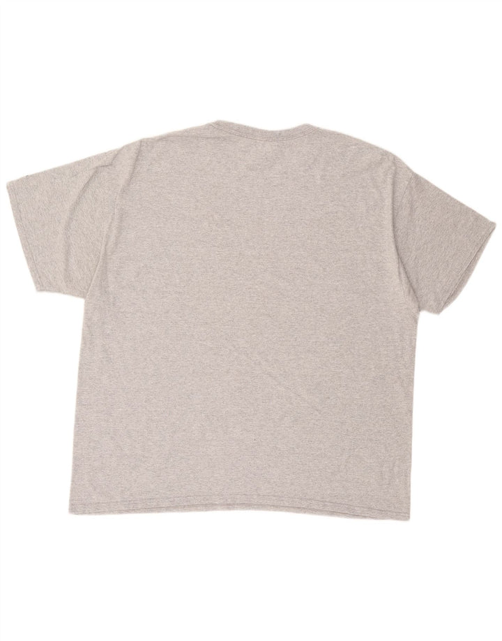 Męski T-shirt z grafiką RUSSELL ATHLETIC Salukis, 2XL, szara bawełna