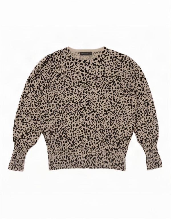 Marks & Spencer Damski sweter z dekoltem w łódkę, UK 20 2XL, beżowy