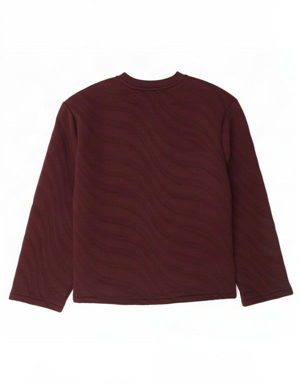 Damski sweter oversize Zara UK 10 w małe bordowe paski