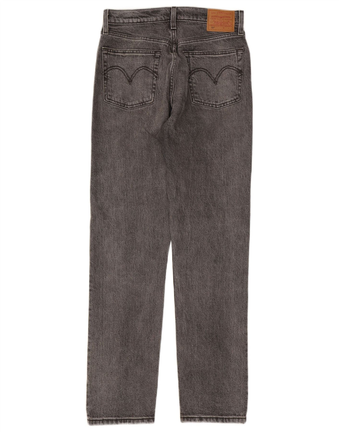 Damskie dżinsy Levi's 501 Straight W26 L30 Szara bawełna