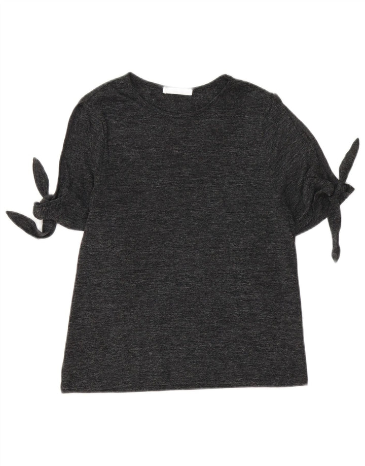 T-shirt damski Zara Top UK 12 Średni szary, nakrapiany poliester