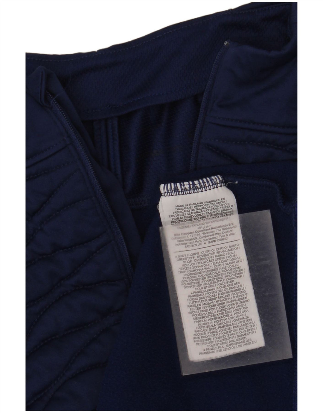 Męski dres Nike z zamkiem błyskawicznym, średni granatowy poliester