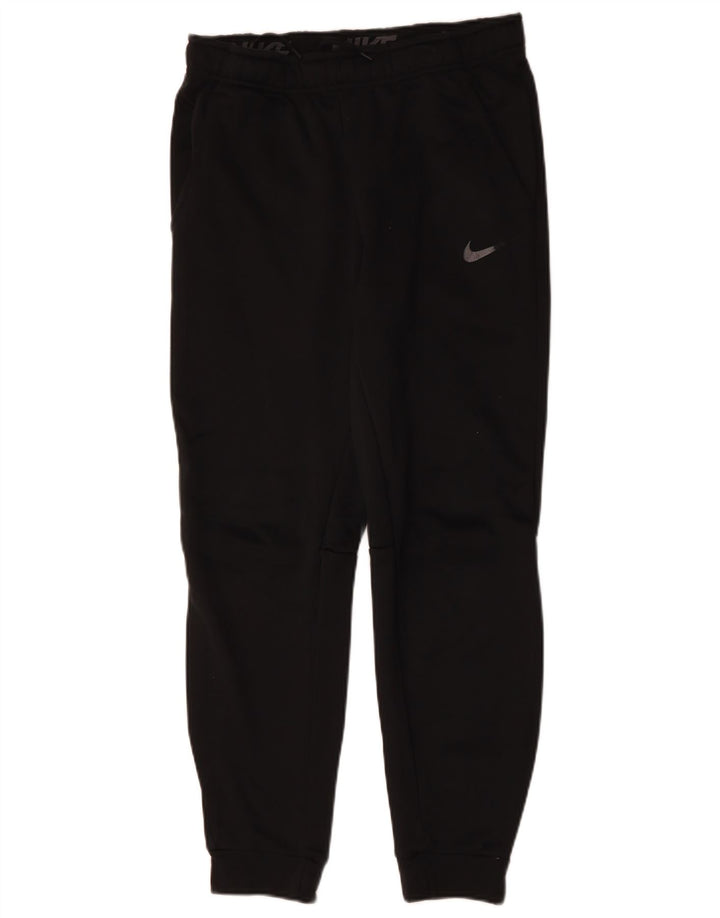 Męskie spodnie dresowe NIKE Dri Fit Joggery, średni czarny poliester
