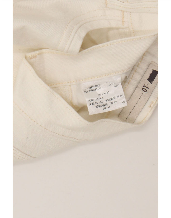 Damskie spodenki jeansowe Levi's US 10 Large W30 Off White