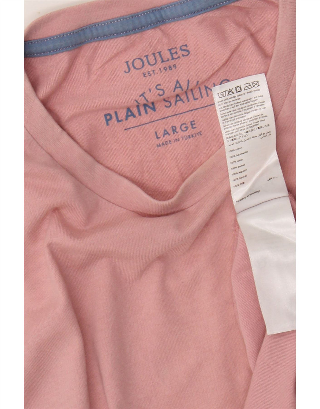 T-shirt męski JOULES, duży, różowy, bawełniany