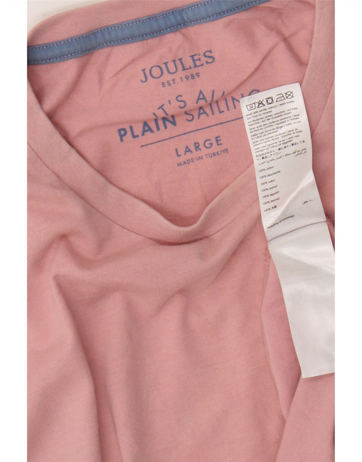 T-shirt męski JOULES, duży, różowy, bawełniany