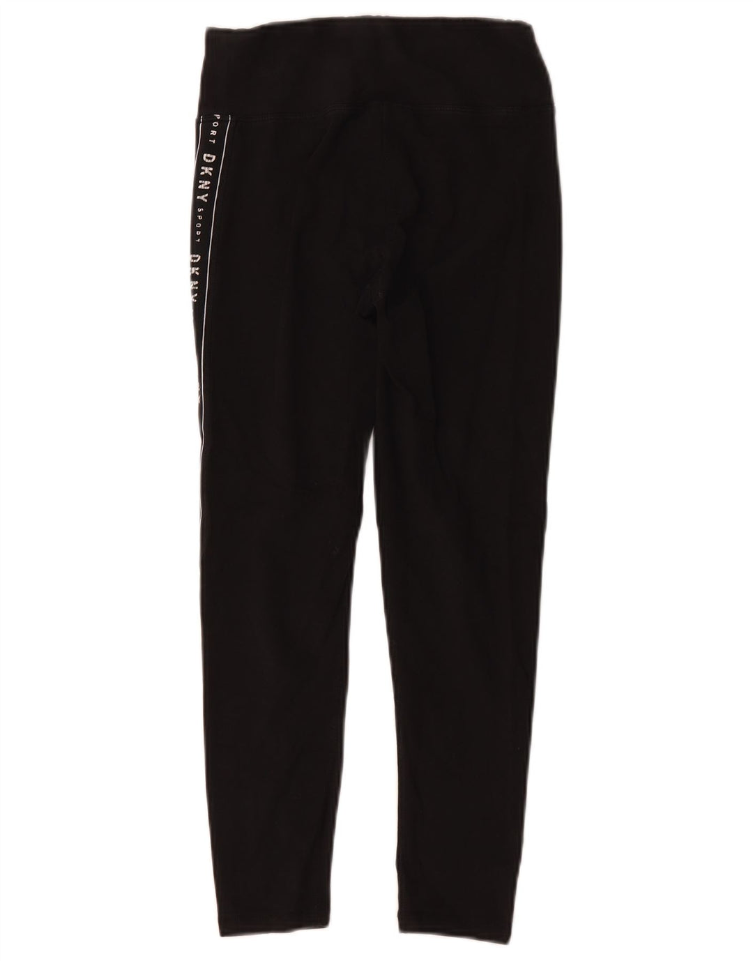 Damskie legginsy Dkny Crop Graphic UK 8 Small, czarne, bawełniane