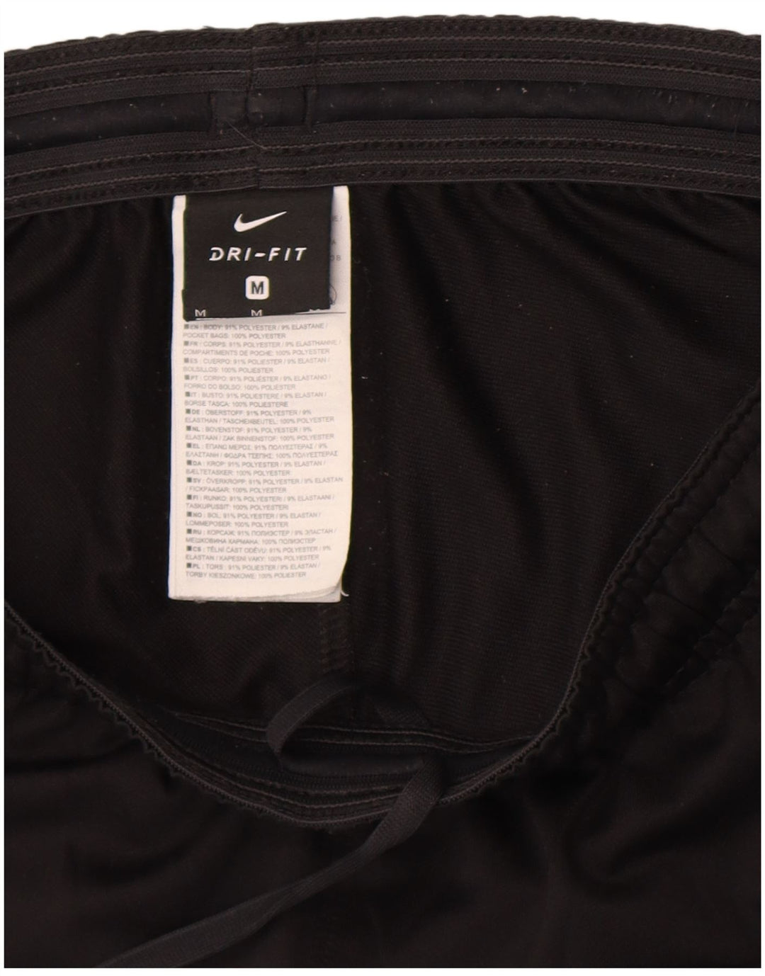 Męskie spodnie dresowe Nike Dri Fit, poliester w kolorze średniej czarnej kolorystyki