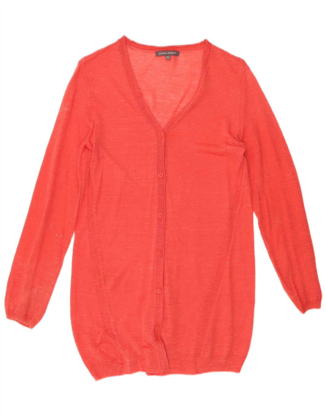 Damski sweter rozpinany LAURA ASHLEY, UK 12, średni czerwony