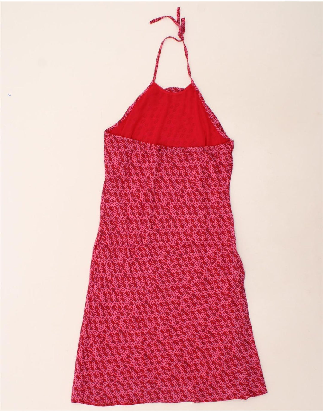 DOROTHY PERKINS Womens Petite Halter Dress UK 12 Medium  Red Vintage Dorothy Perkins and Second-Hand Dorothy Perkins from Messina Hembry 