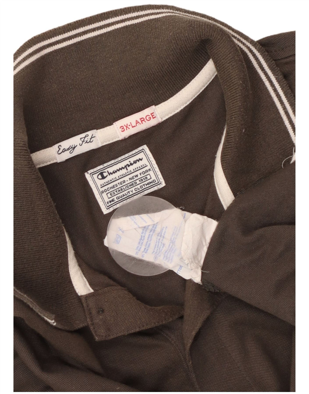 Męska koszulka polo CHAMPION Easy Fit 3XL, brązowa, bawełniana