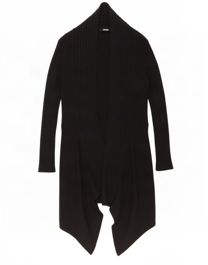 Marks & Spencer Damski sweter rozpinany o długim kroju, UK 10, mały, czarny