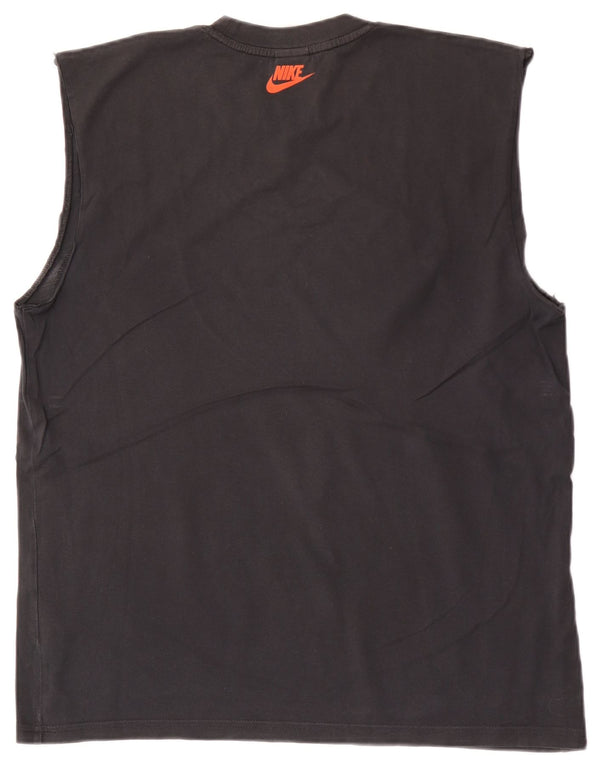 Męska koszulka z kamizelką z grafiką Nike, UK 42/44, duża czarna bawełna
