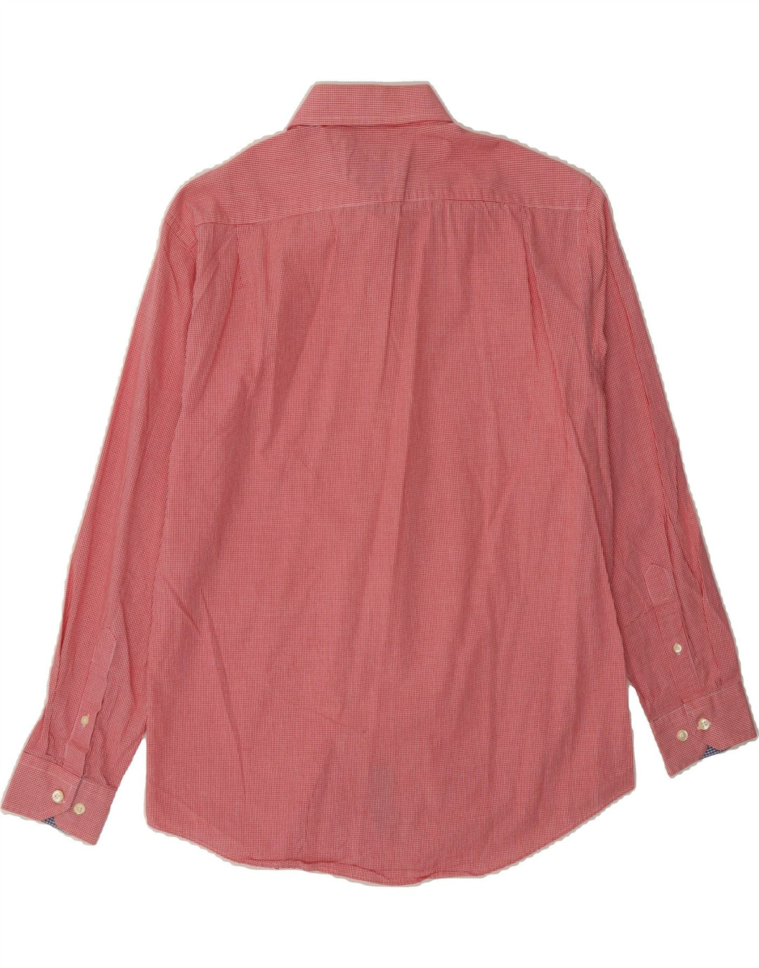 NAUTICA Mens Shirt Size 15 1/2 Medium Pink Gingham Vintage Nautica and Second-Hand Nautica from Messina Hembry 