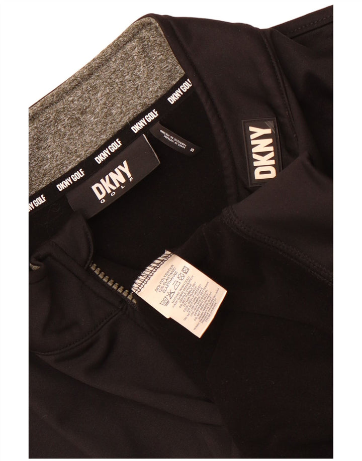 Dkny Męski sweter z zamkiem błyskawicznym i małym czarnym poliestrem