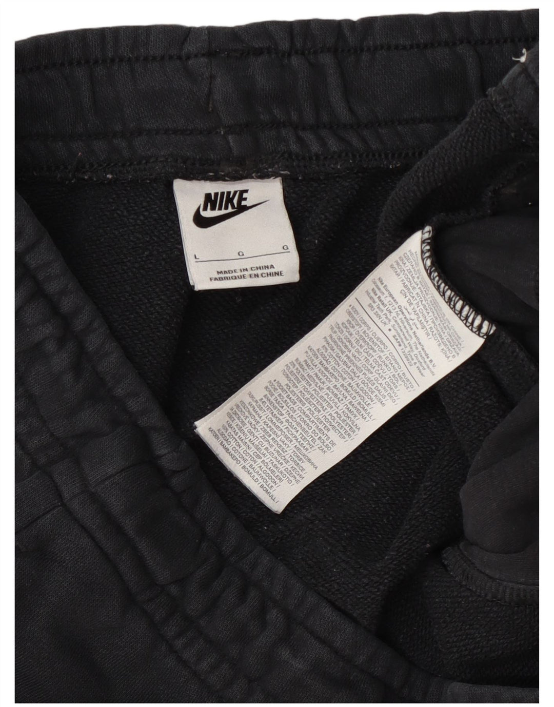 Męskie spodnie dresowe Nike, duże, szare, bawełniane