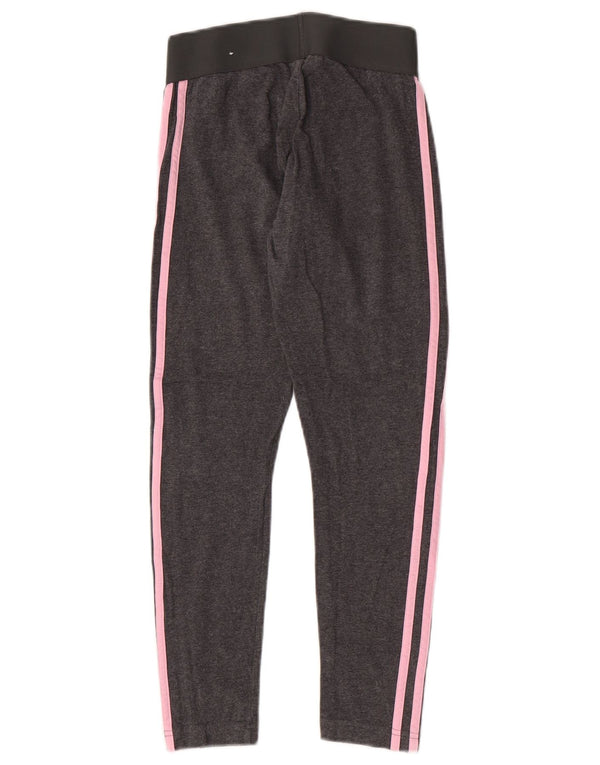 Damskie legginsy Adidas Graphic UK 4/6 XS w szare sportowe paski