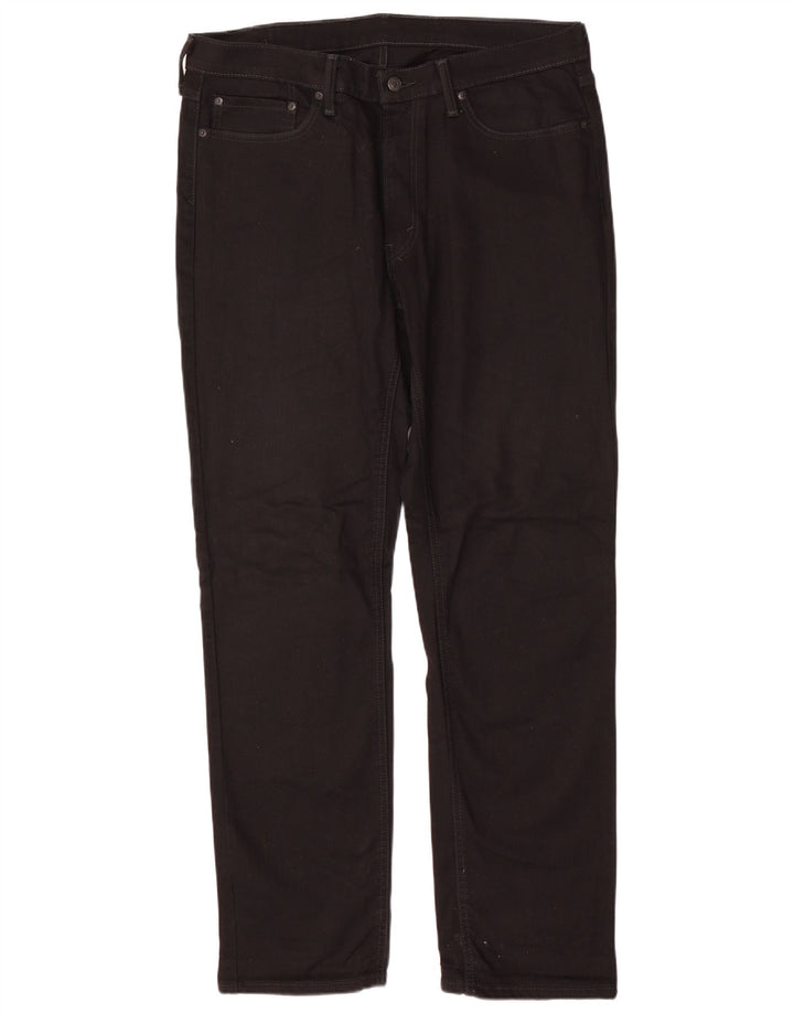 Męskie proste dżinsy LEVI'S W36 L34 Czarna bawełna