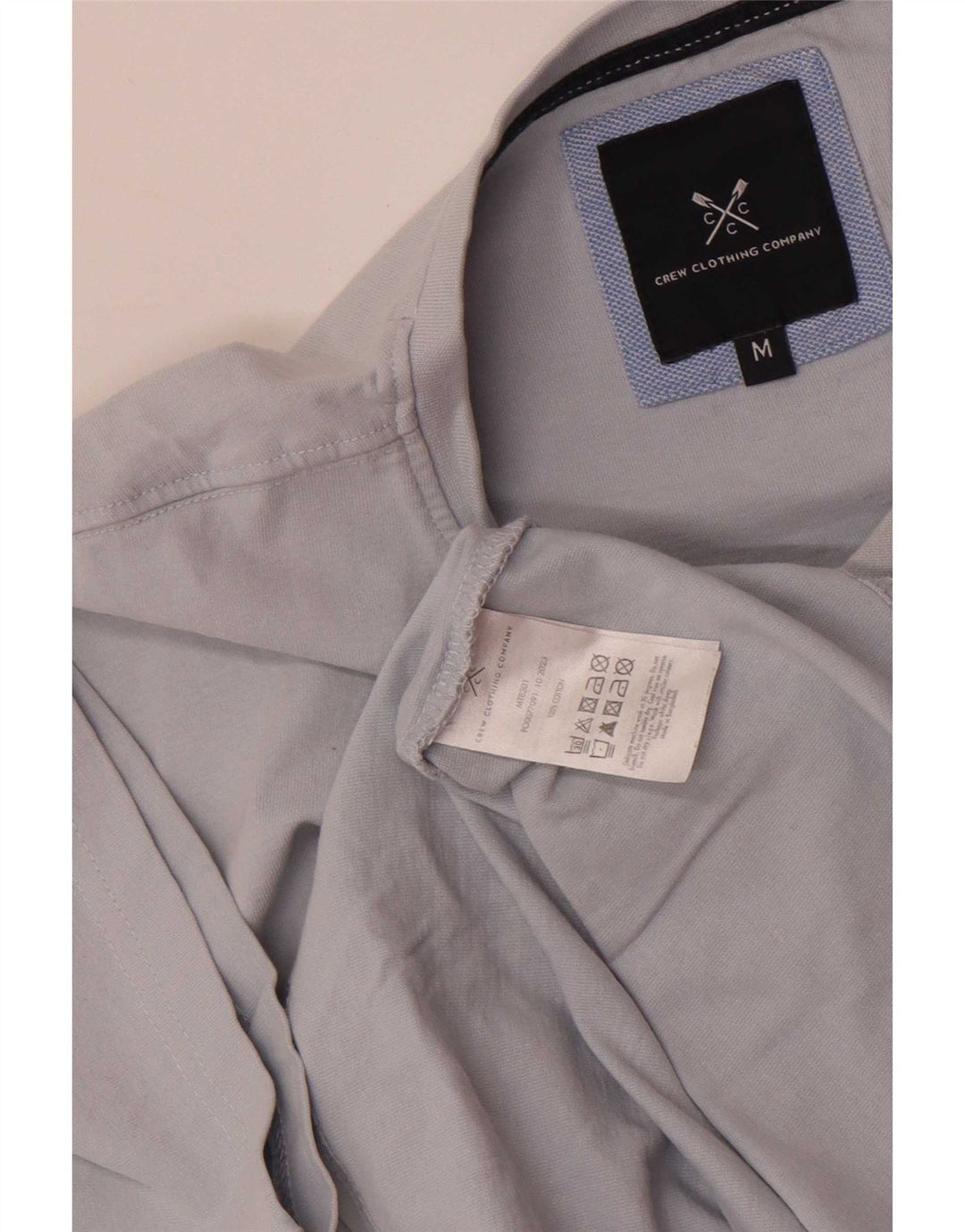 Crew Clothing Męski T-shirt Top Średni Niebieski Bawełniany