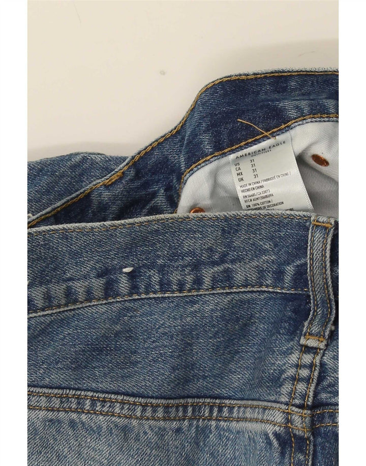 Męskie spodenki jeansowe American Eagle w trudnej sytuacji W31 Średnioniebieskie bawełniane