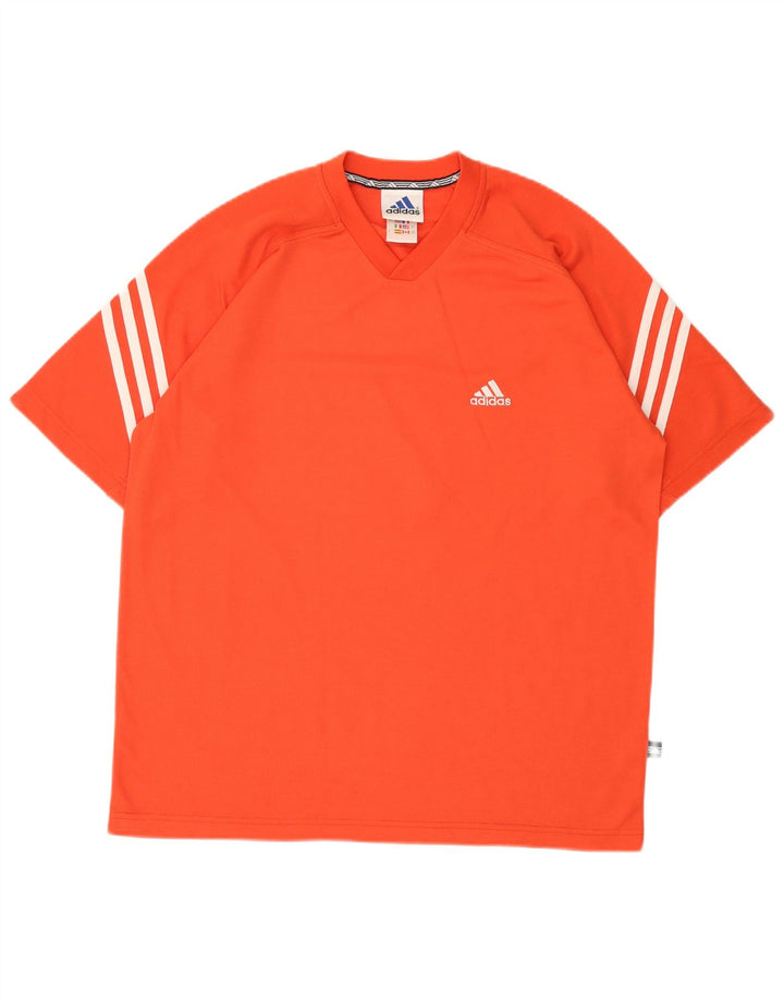 Męska koszulka graficzna Adidas Top UK 40/42 Średni pomarańczowy poliester