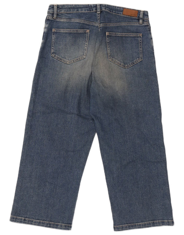 Damskie jeansy Fat Face z szeroką nogawką i wysokim stanem UK 12 Medium W32 L22 Blue