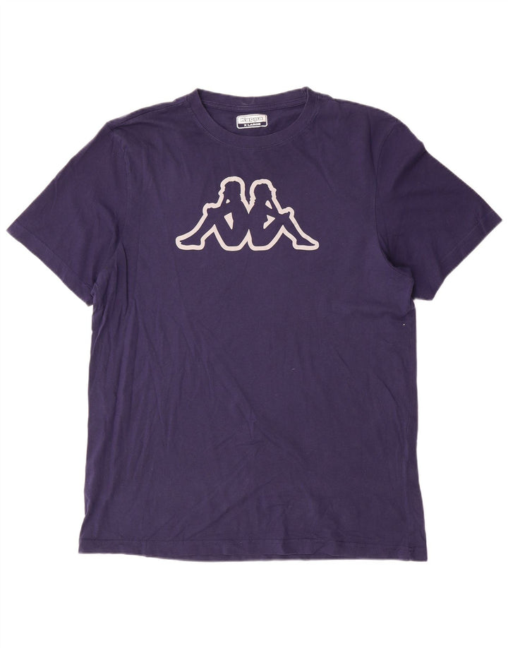 Męski T-shirt z grafiką Kappa XL, granatowy