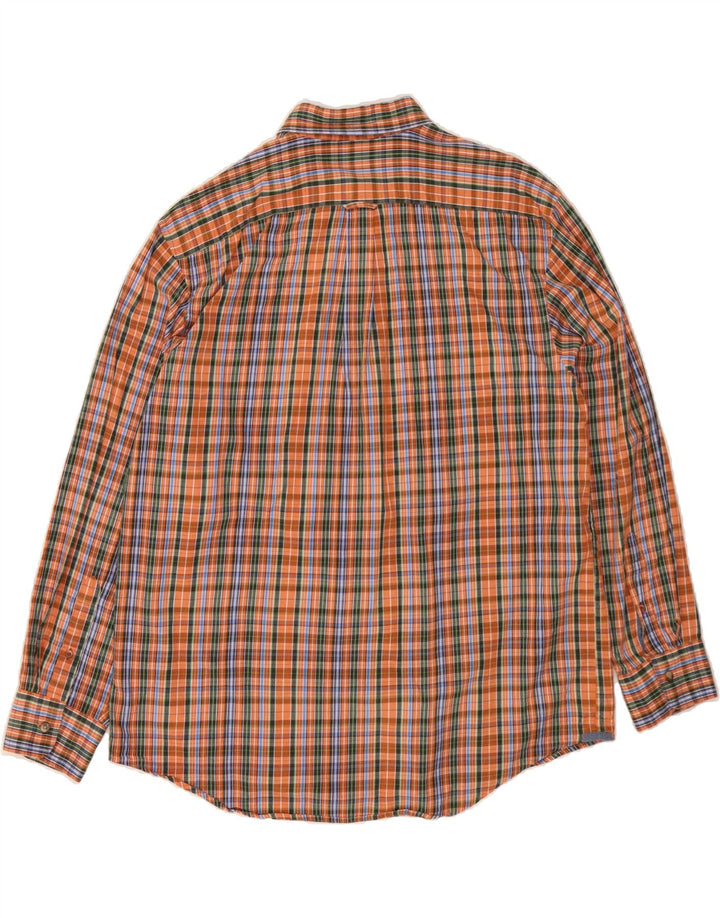 IZOD Mens Big & Tall Shirt XL Multicoloured Check Cotton Vintage Izod and Second-Hand Izod from Messina Hembry 