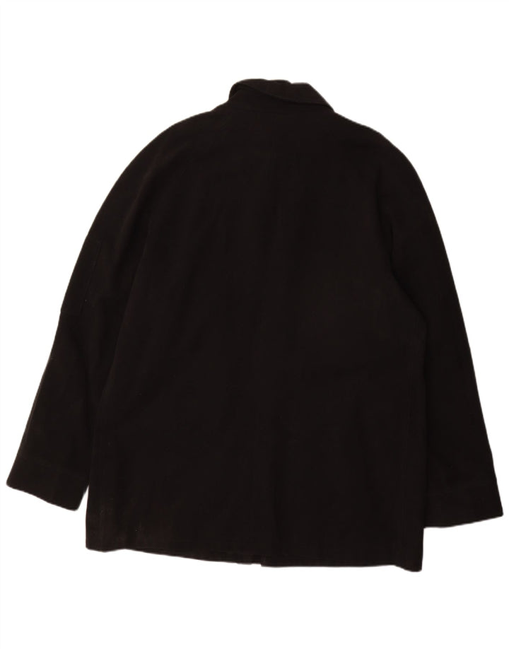 Płaszcz męski Jaeger UK 42 XL, czarna bawełna