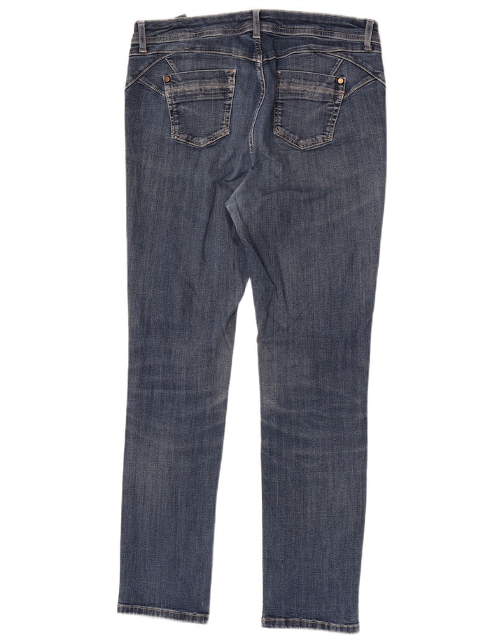 Marks & Spencer Damskie jeansy slim W32 L30 Niebieskie bawełniane