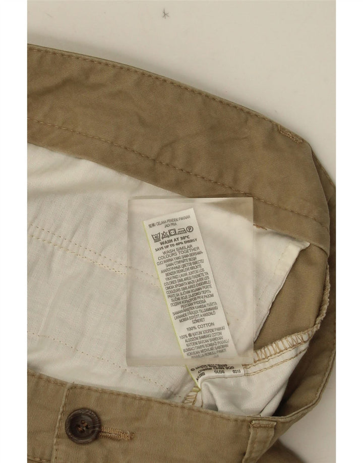 Męskie spodenki cargo Marks & Spencer W34, duże, beżowe, bawełniane