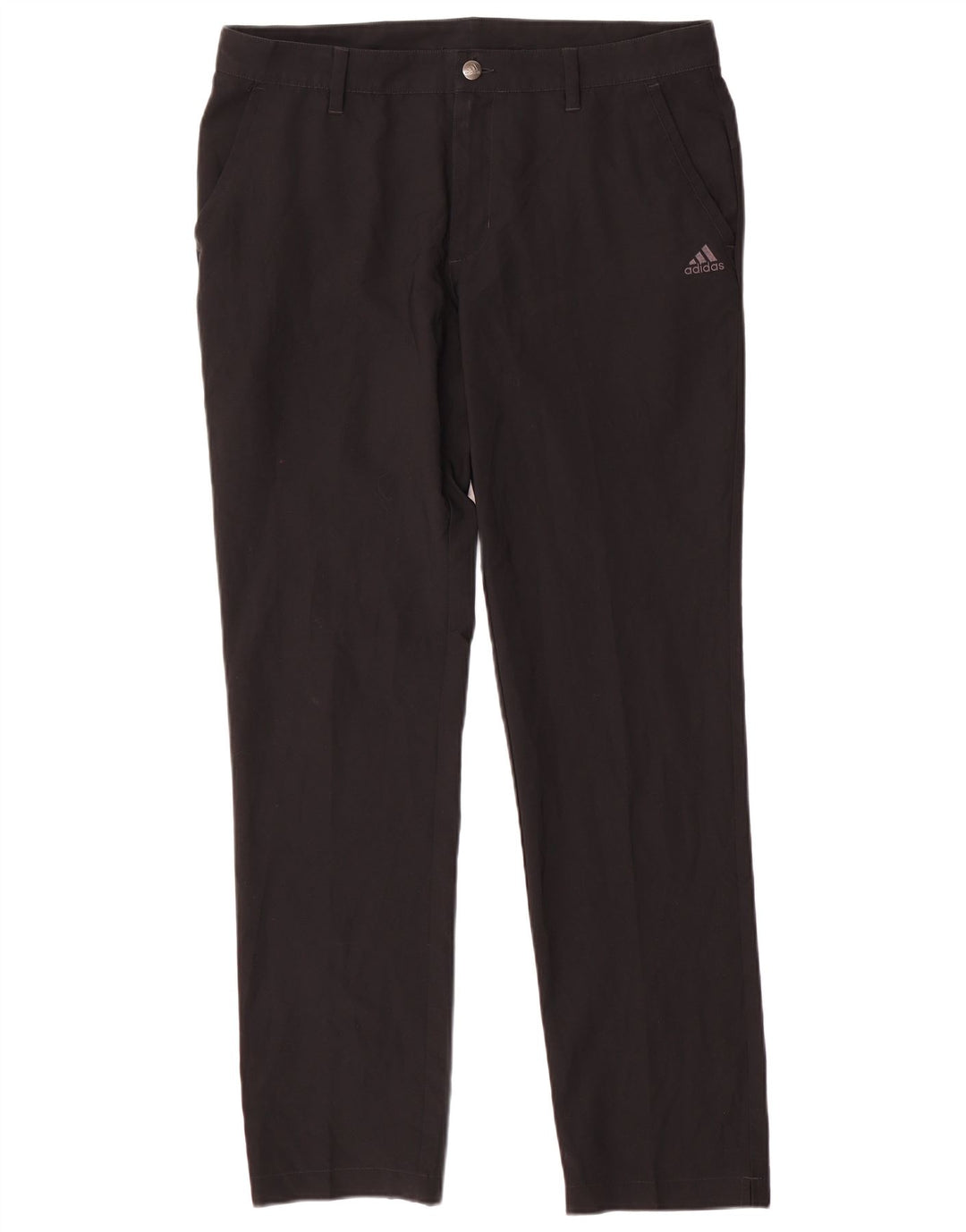Męskie spodnie Chino Adidas Slim W34 L32 Czarny poliester