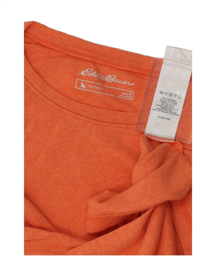 EDDIE BAUER Womens T-Shirt Top UK 14 Medium Orange Cotton Vintage Eddie Bauer and Second-Hand Eddie Bauer from Messina Hembry 