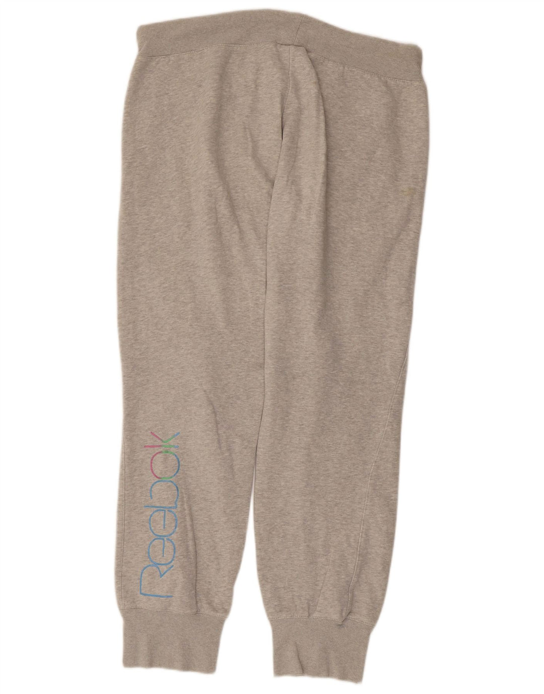 Męskie spodnie dresowe REEBOK, duże, szare, bawełniane