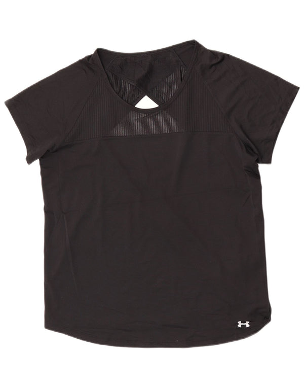 Damska koszulka Under Armour Heat Gear Top UK 16, duża, czarna, poliester