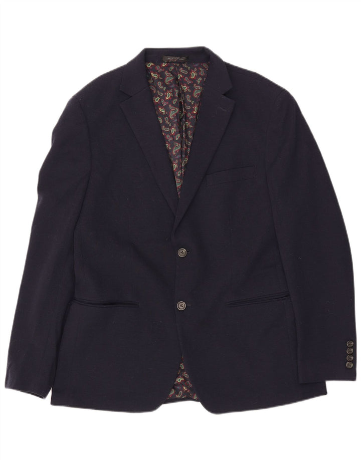 Męska marynarka zapinana na 2 guziki Chaps UK 42 XL Granatowy poliester