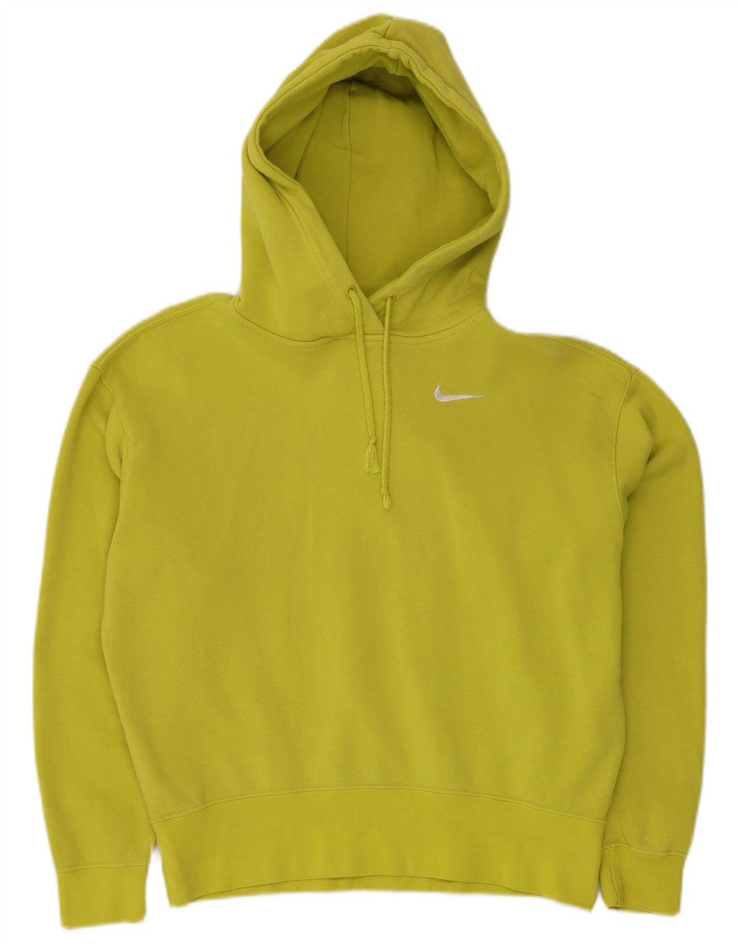 Damski sweter oversize z kapturem NIKE UK 6 XS, żółty, bawełniany