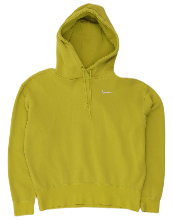 Damski sweter oversize z kapturem NIKE UK 6 XS, żółty, bawełniany