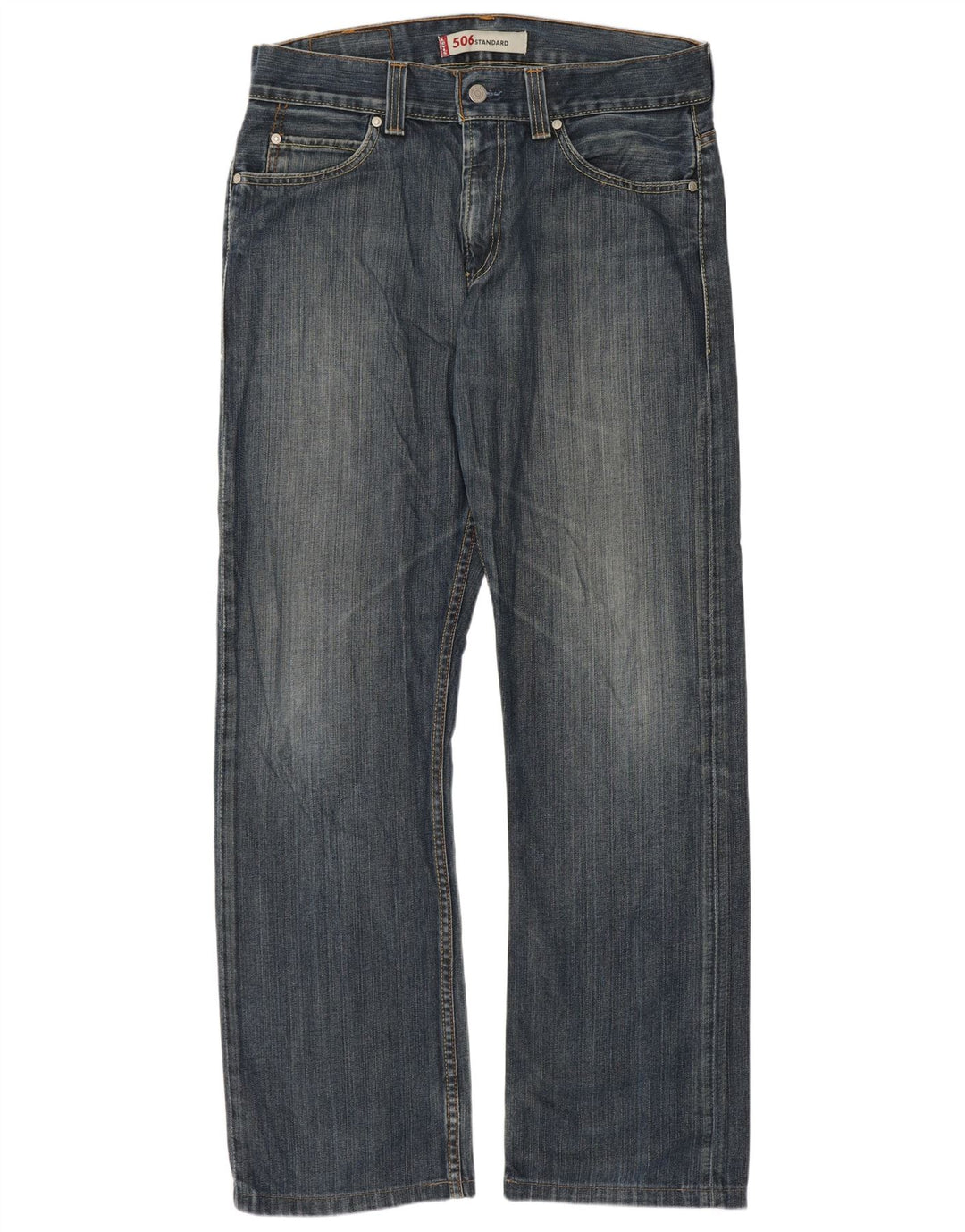 Męskie jeansy Levi's 506 o standardowym kroju W33 L31 Niebieskie