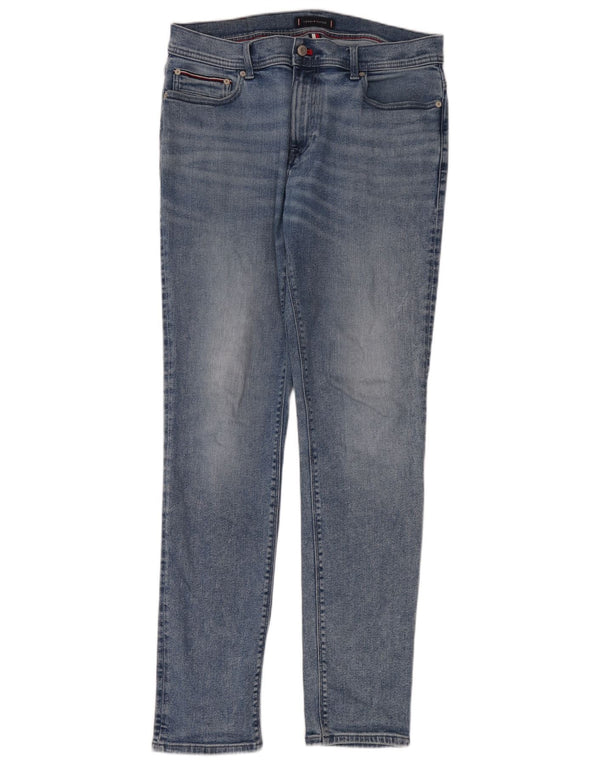 Tommy Hilfiger Męskie Thavar Slim Jeans W34 L34 Niebieska bawełna