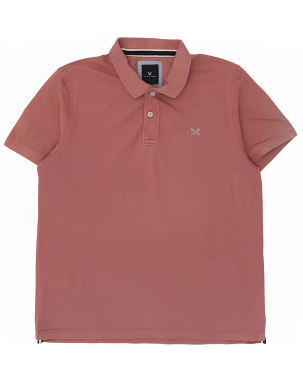 Crew Clothing Męska koszulka polo XL, różowa, bawełniana