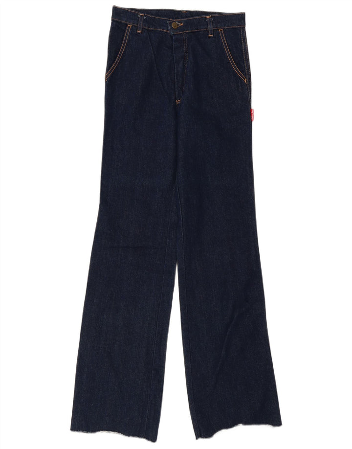 Vintage damskie dżinsy Bootcut W30 L33 granatowa bawełna