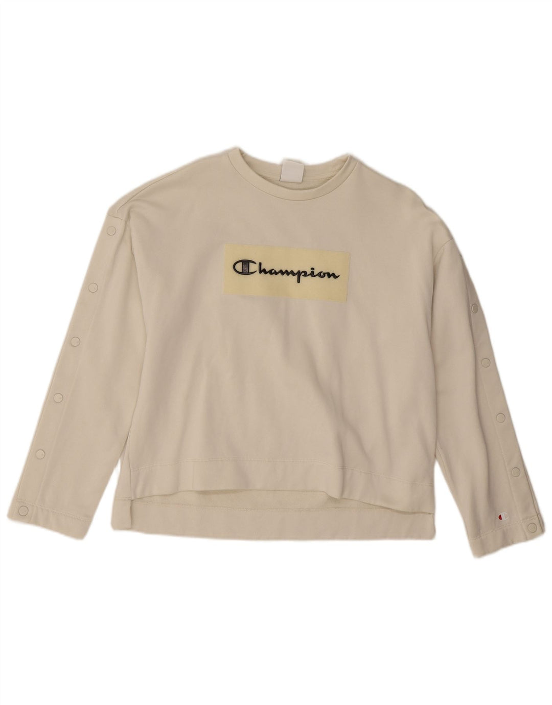 Damska bluza Champion Graphic Oversize Sweter UK 10 Small White