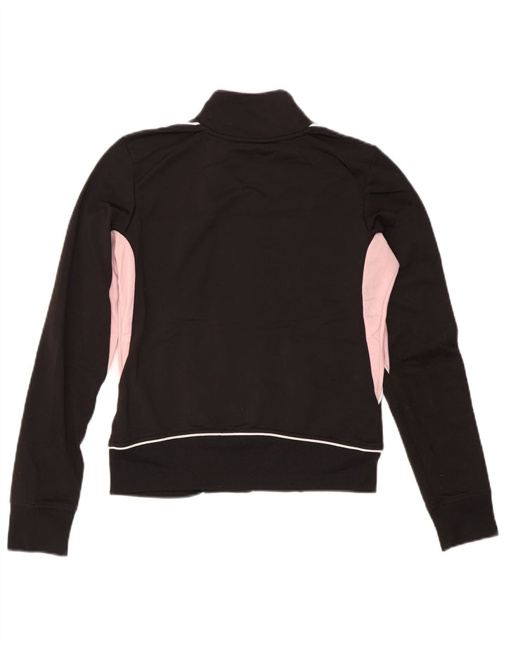 Damska kurtka dresowa Puma Crop Top UK 10, mała, czarna, z blokami kolorów