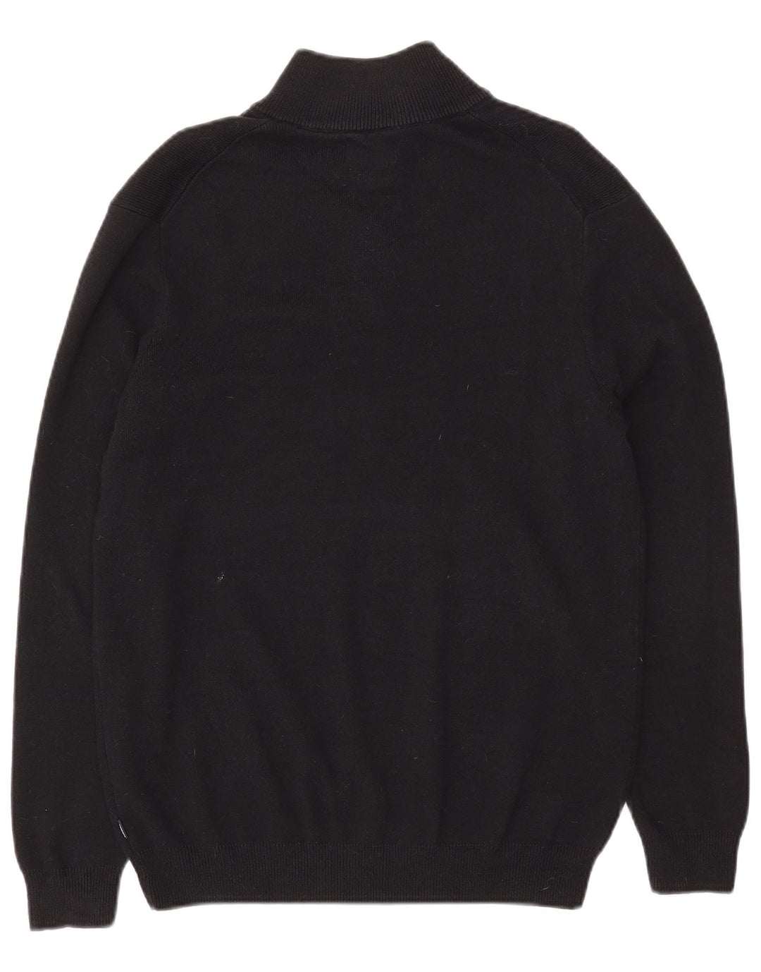 Męski sweter z zamkiem błyskawicznym Superdry, duży, czarny, bawełniany