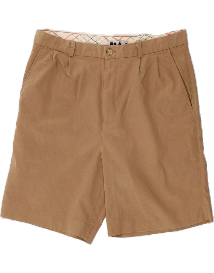 FILA Mens Pegged Chino Shorts W34 Large Brown Polyester Preppy Vintage Fila and Second-Hand Fila from Messina Hembry 