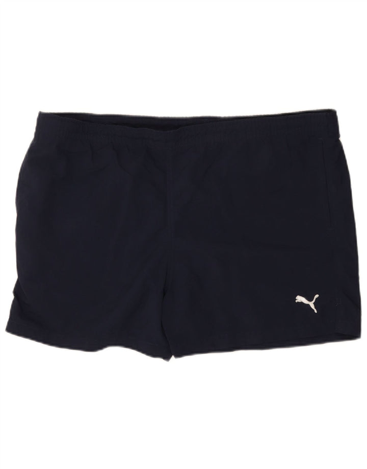 Męskie spodenki sportowe Puma XL granatowe, poliamidowe