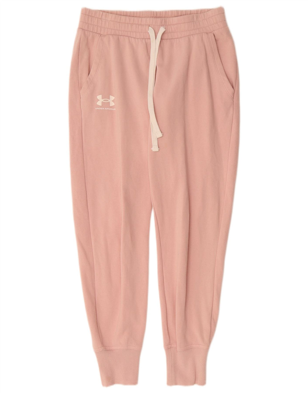 Damskie spodnie dresowe UNDER ARMOUR Joggers UK 8 Small Pink Cotton