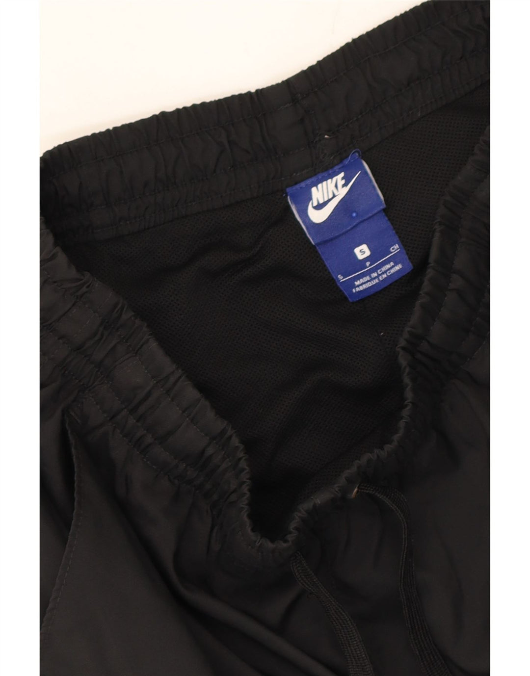 NIKE Womens Graphic Sport Shorts UK 10 Small  Black Polyester Vintage Nike and Second-Hand Nike from Messina Hembry 